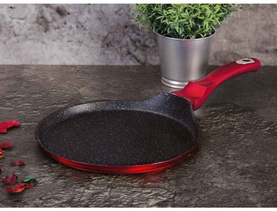 Pannenkoekenpan met marmeren coating, 25 cm, Burgundy Metallic Line — afbeelding 5