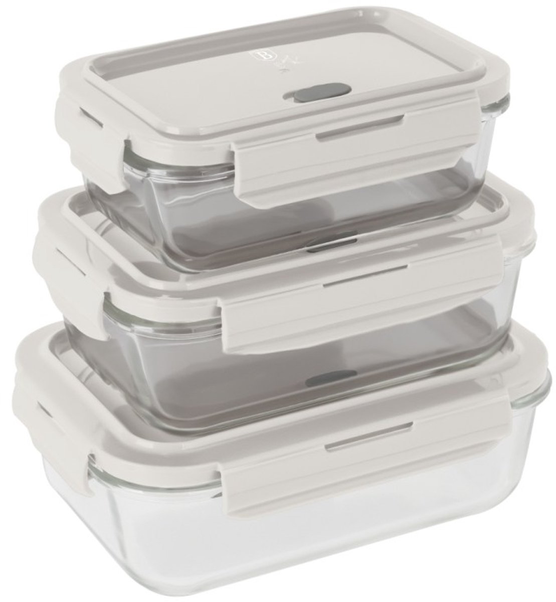 Voedselbewaarbakjes, set van 3 stuks, Sahara Collection