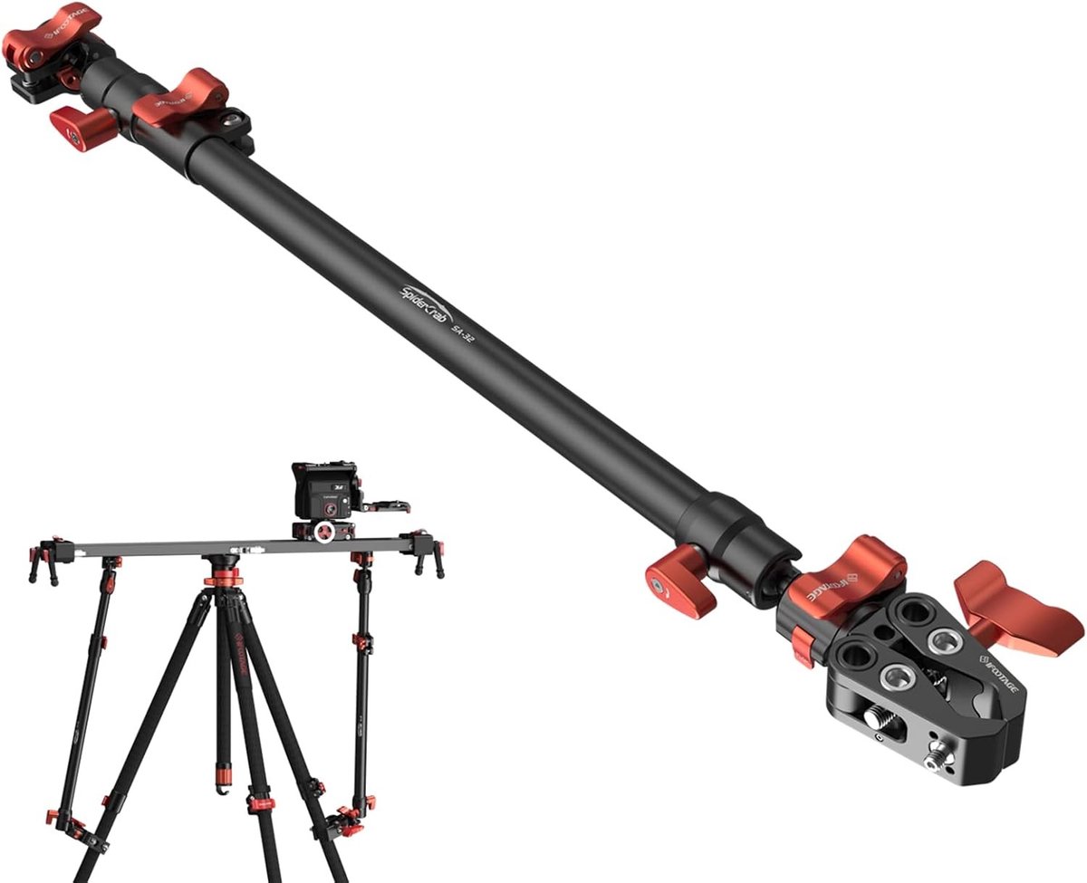 Magic arm klem - Zwart - 81 cm - Aluminium statiefklem met Super C-klem - Voor camera en microfoonmontage