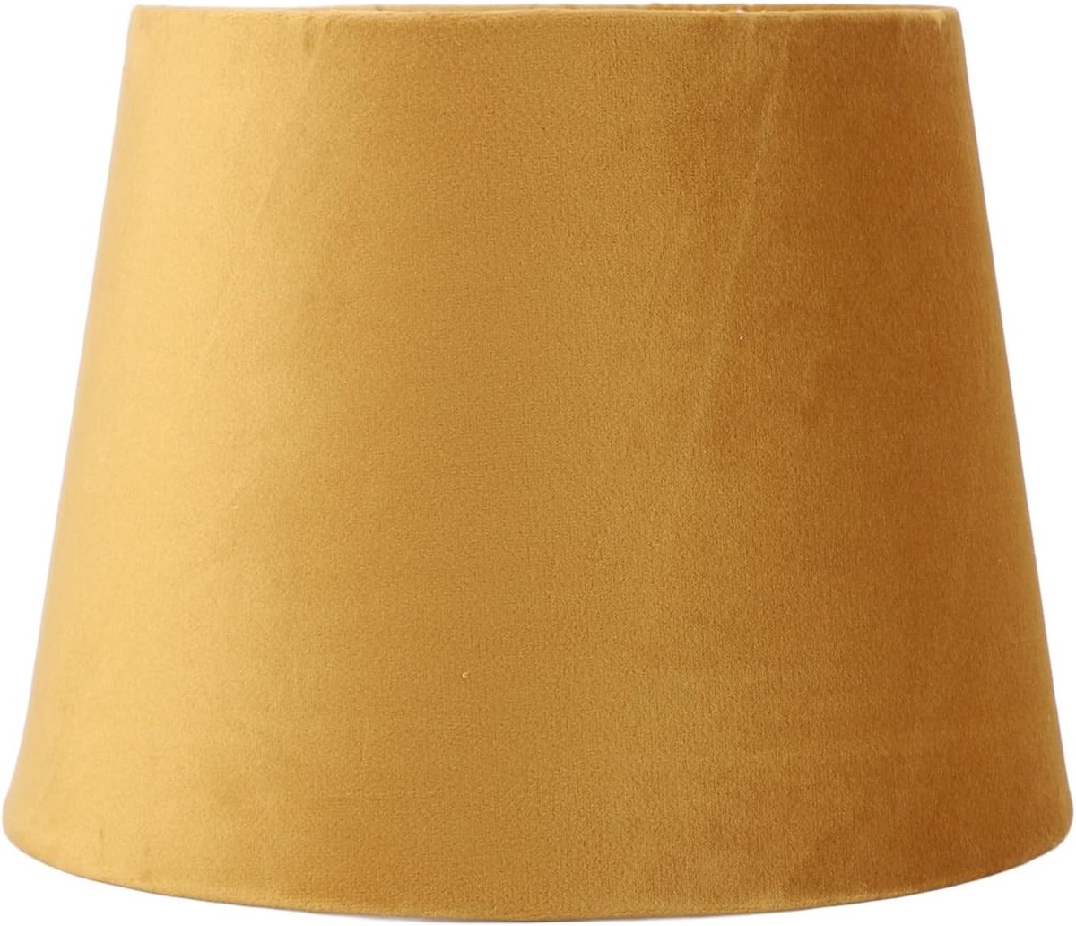 Lampenkap - Rood - 16,5 x 16 x 21,5 cm - Fluwelen Conische Lampenkap voor E14 en E27 - Voor Tafellamp en Vloerlamp