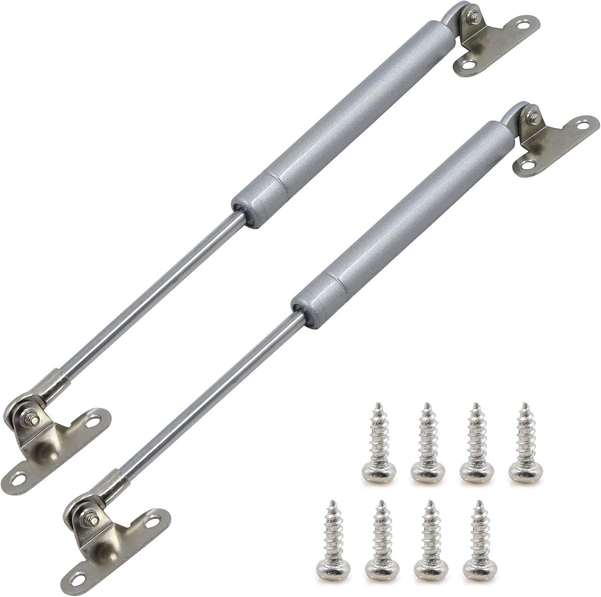 Gasveer voor Meubels - 100 N Piston voor Keukendeuren, Pneumatische Jack, Scharnier, Kastlengte 268 mm, Set van 2, Verstelbare Gasveer, Meubelonderdelen, Keukenaccessoires