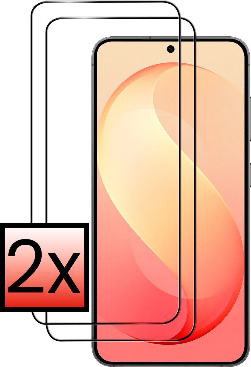 Screenprotector - 2 Stuks - Geschikt voor Samsung Galaxy S26 FE - Full Cover - Beschermglas - Gehard Glas - Tempered Glass - Screen Protector