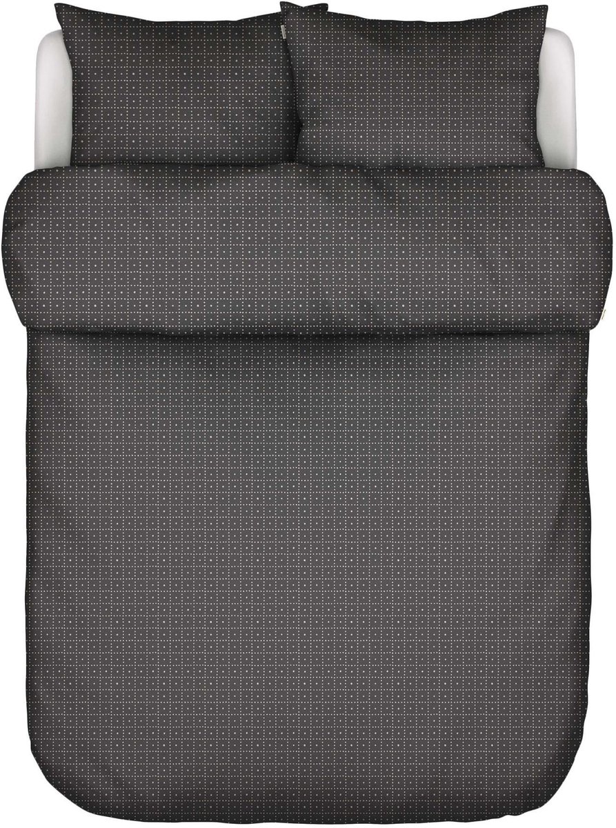 Marc O'Polo Suni Dekbedovertrek Antraciet - Tweepersoons – 200x200/220 cm