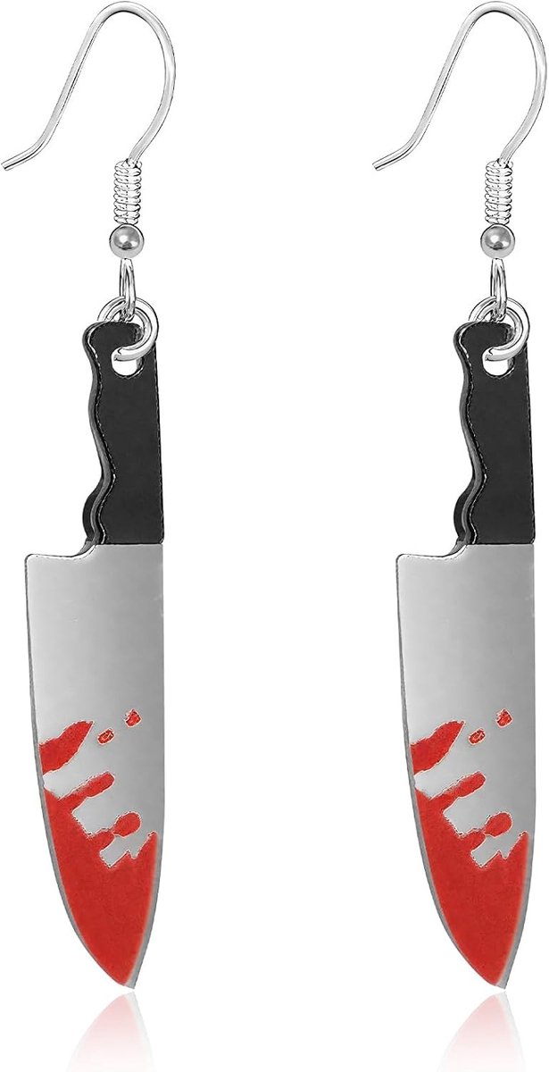 Horrorpaarse Halloween Oorbellen voor Vrouwen, Vampier en Heks Kostuumaccessoires, Unieke Sieraden Cadeaus voor Halloween Feestjes en Vieringen