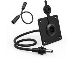Waterdichte Wandcontactdoos voor Starlink Mini van MMOBIEL – RJ45 CAT6 Ethernet Doorvoer Vrouwelijk naar Vrouwelijk, IP68 Aluminium Paneelaansluiting met Beschermkap – Voor RV, Camper, Boot, Aanhanger & Meer