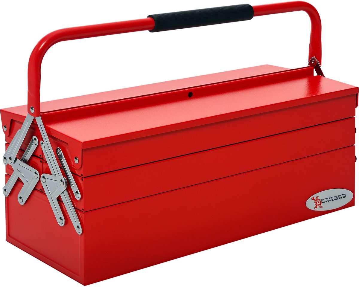 DURHAND Gereedschapskist gereedschapskoffer 5 bakken staal 57 x 21 x 41 cm B20-079V01