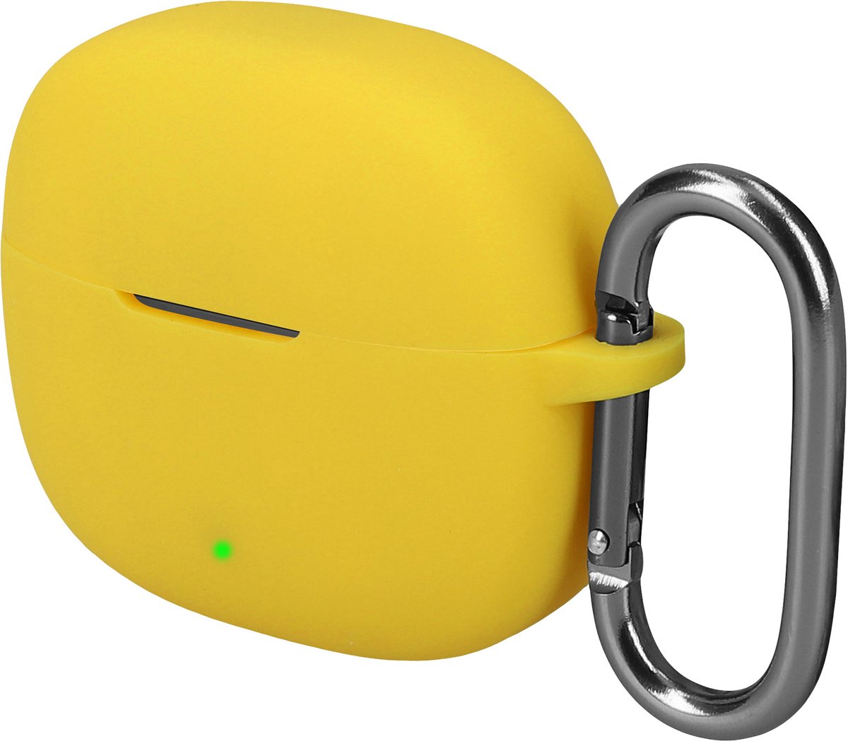 kwmobile cover voor oordopjes case - geschikt voor OnePlus Nord Buds 4 Pro - Trendy beschermhoes draadloze oordopjes in geel