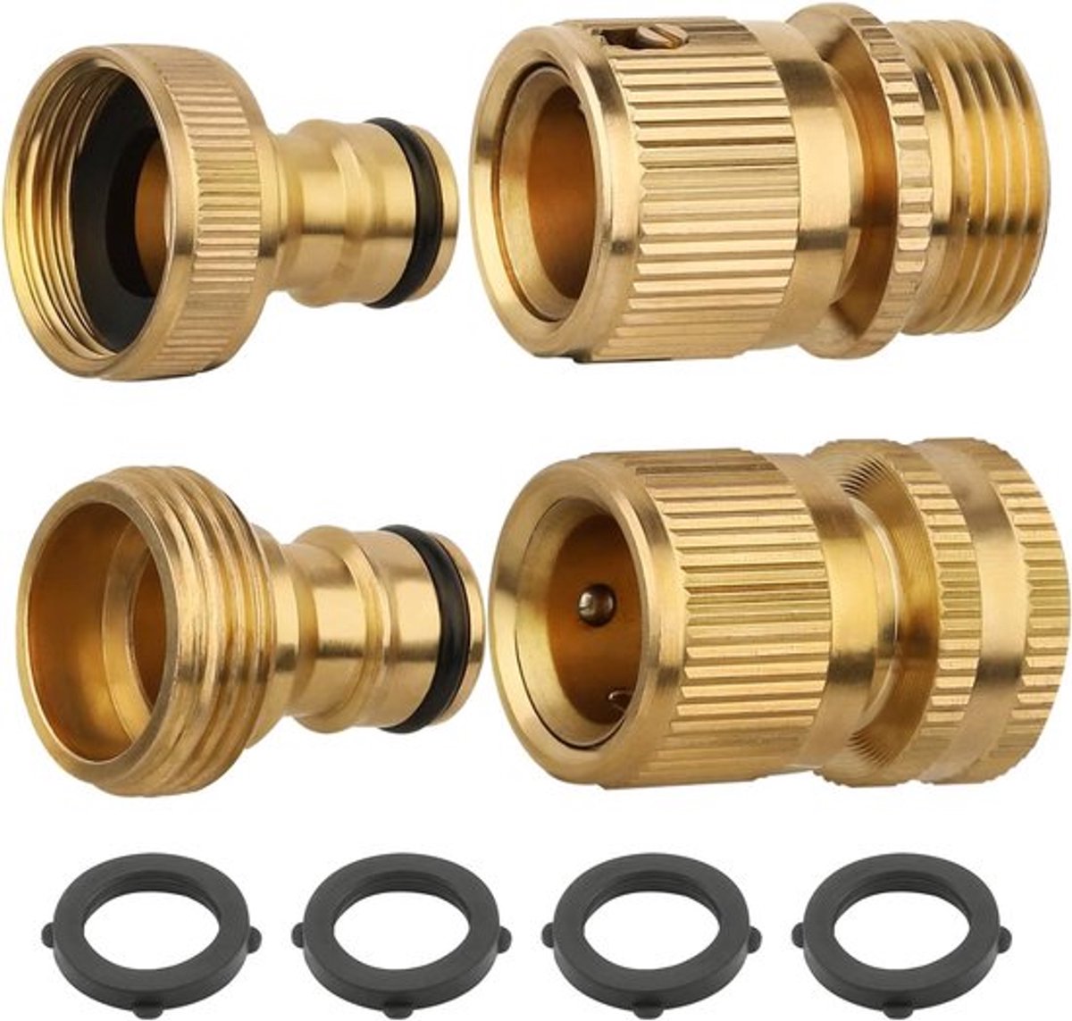Dailygoods- Slangfitting 3/4 Inch - Messing Tuinslangadapter