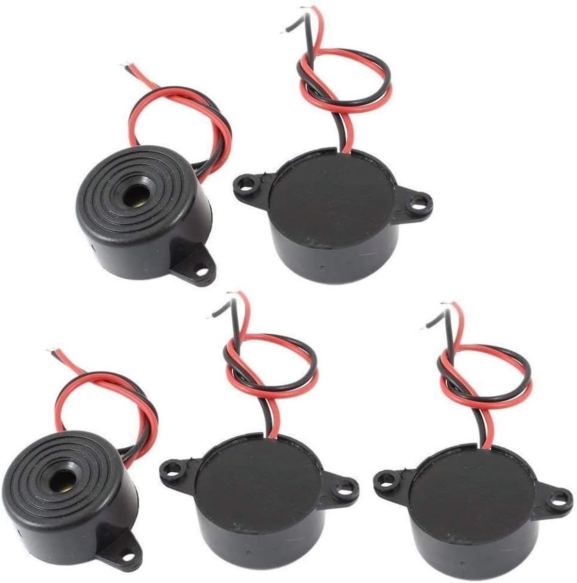 5 Stuks DC3-24V Draadloze Industriële Audio Piezo Elektronische Alarm Buzzer voor Beveiliging en Signalering