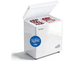 YASHE vrieskist - 150 L - 2 manden - energieklasse E - wit