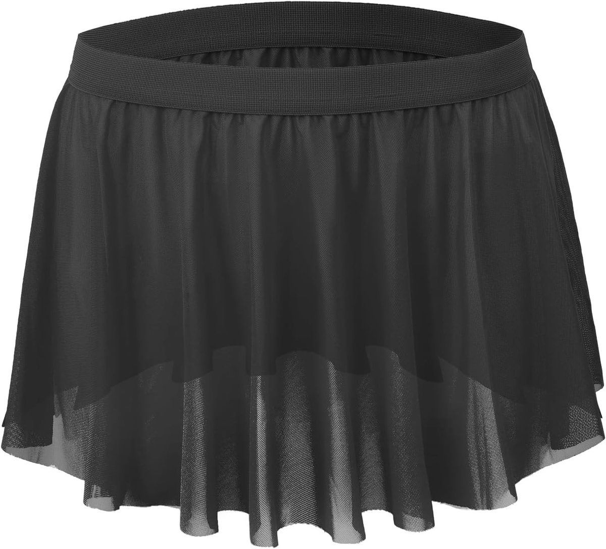 Sexy Sissy Mini Rok Panty's voor Mannen - Doorzichtige Mesh Ondergoed voor Crossdressers, Perfect voor Cosplay en Nachtclubs