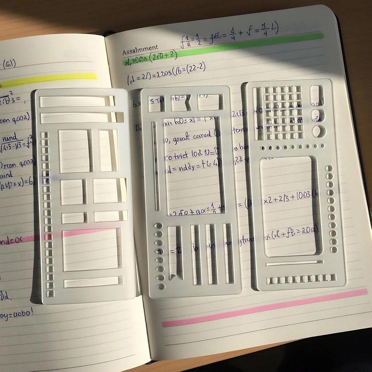 Handgemaakte Planner Sjablonen Set van 9 Stuks, Flexibele en Herbruikbare Opname Templates voor Scrapbooking en Journaling, Ideaal voor Puntrooster Notitieboeken — cadeau in Hobby - foto 3