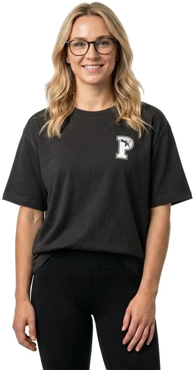 Puma Squad P T-shirt Met Korte Mouwen S Vrouw Zwart