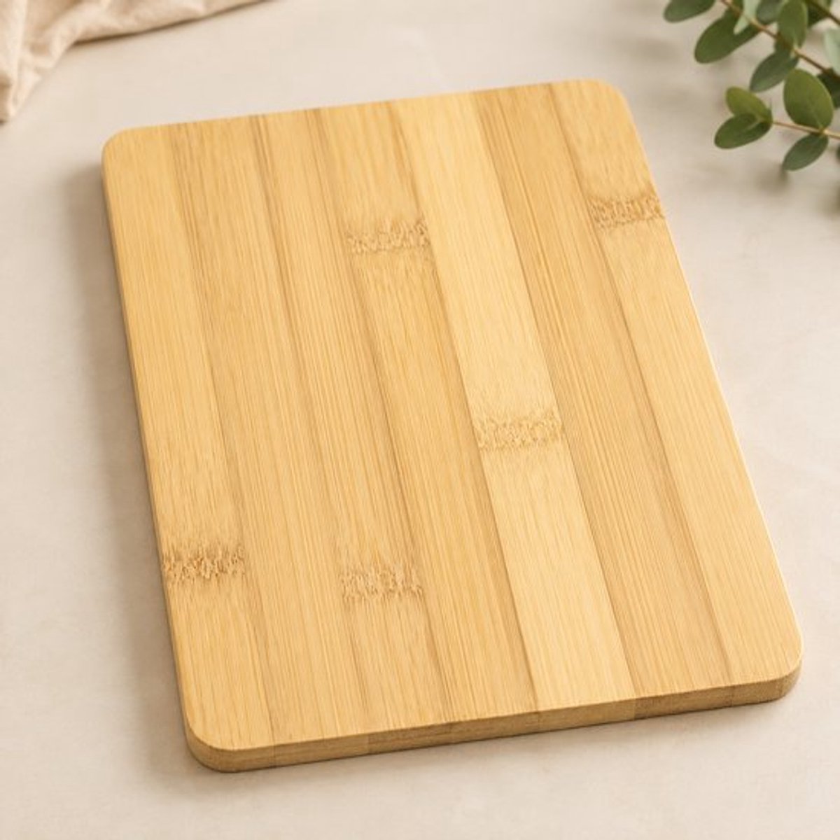 StadsPlanken Bamboe Snijplank Kleine Borrelplank en Serveerplank Rechthoekig 22 x 14 cm