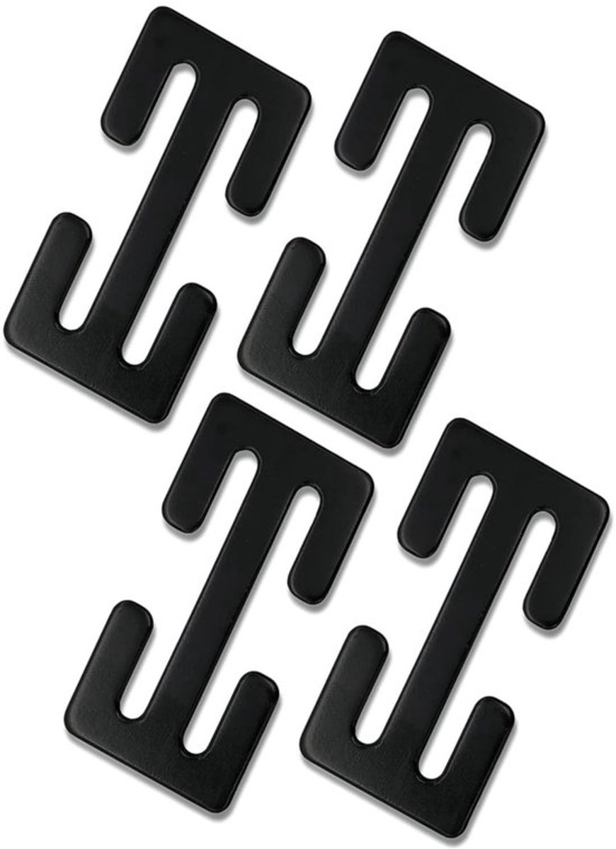 Dailygoods- Veiligheidsgordel Clip - 4 Stuks - Stalen Veiligheidsgordel Versteller