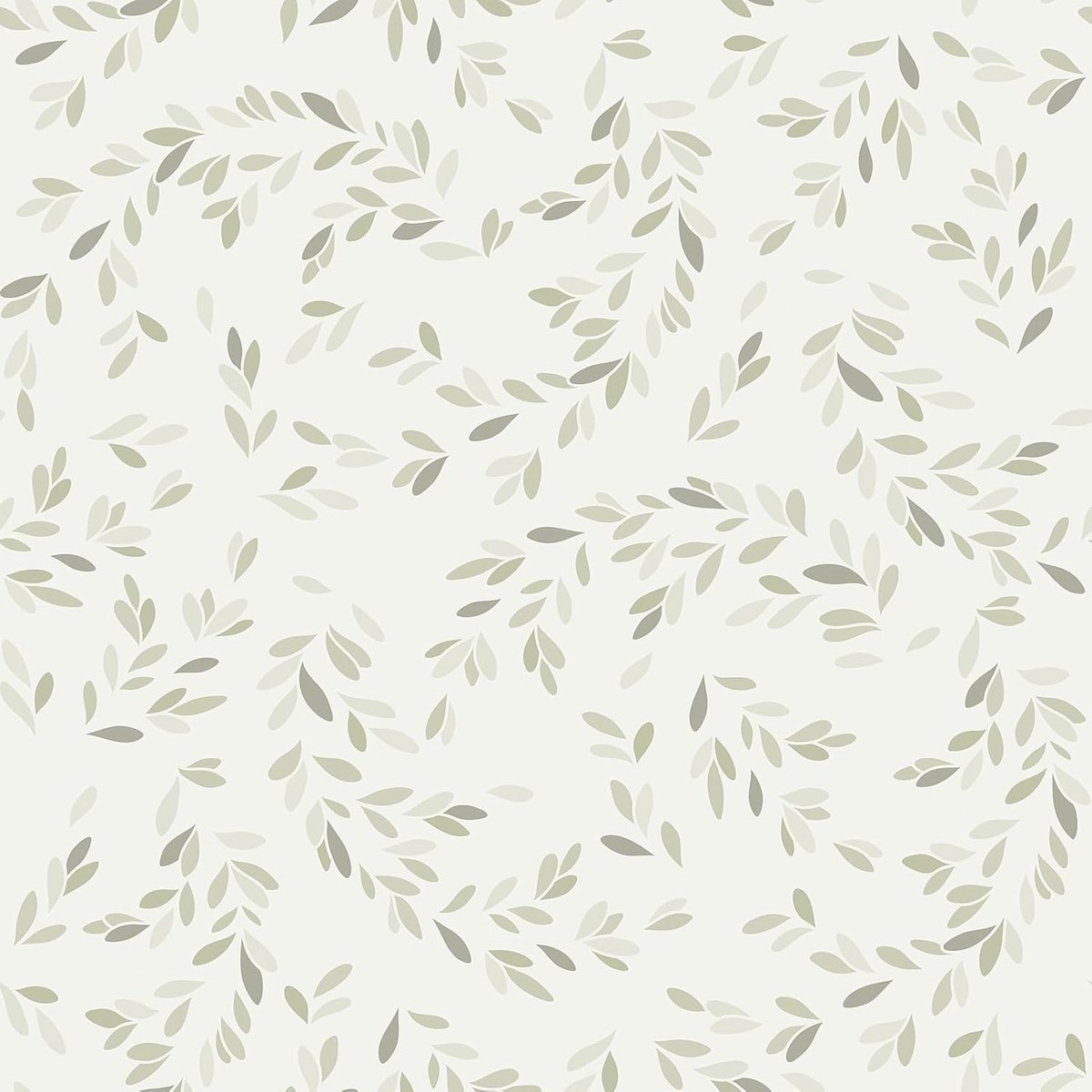 Beige Zelfklevend Behang met Bloemen en Groene Bladeren voor Meubels en Keuken - Vintage Wanddecoratie voor Kinderkamers en Woonkamers