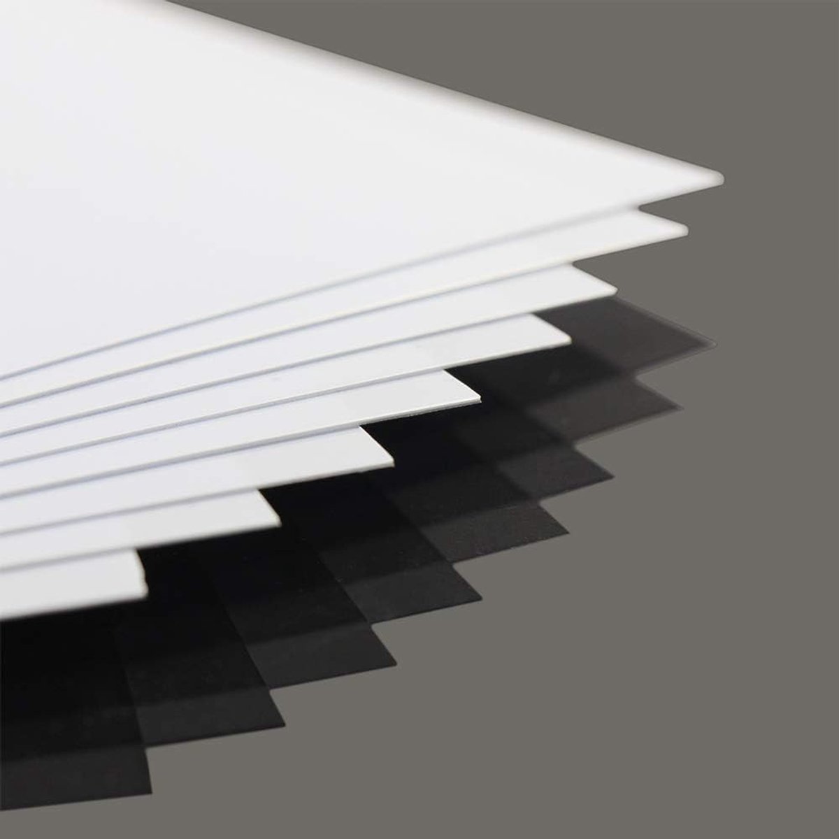 Architecturaal materiaal voor modelbouw - ABS styreen platen 170 mm x 250 mm (15 stuks, 0.5 mm) voor decoratie en creatief gebruik