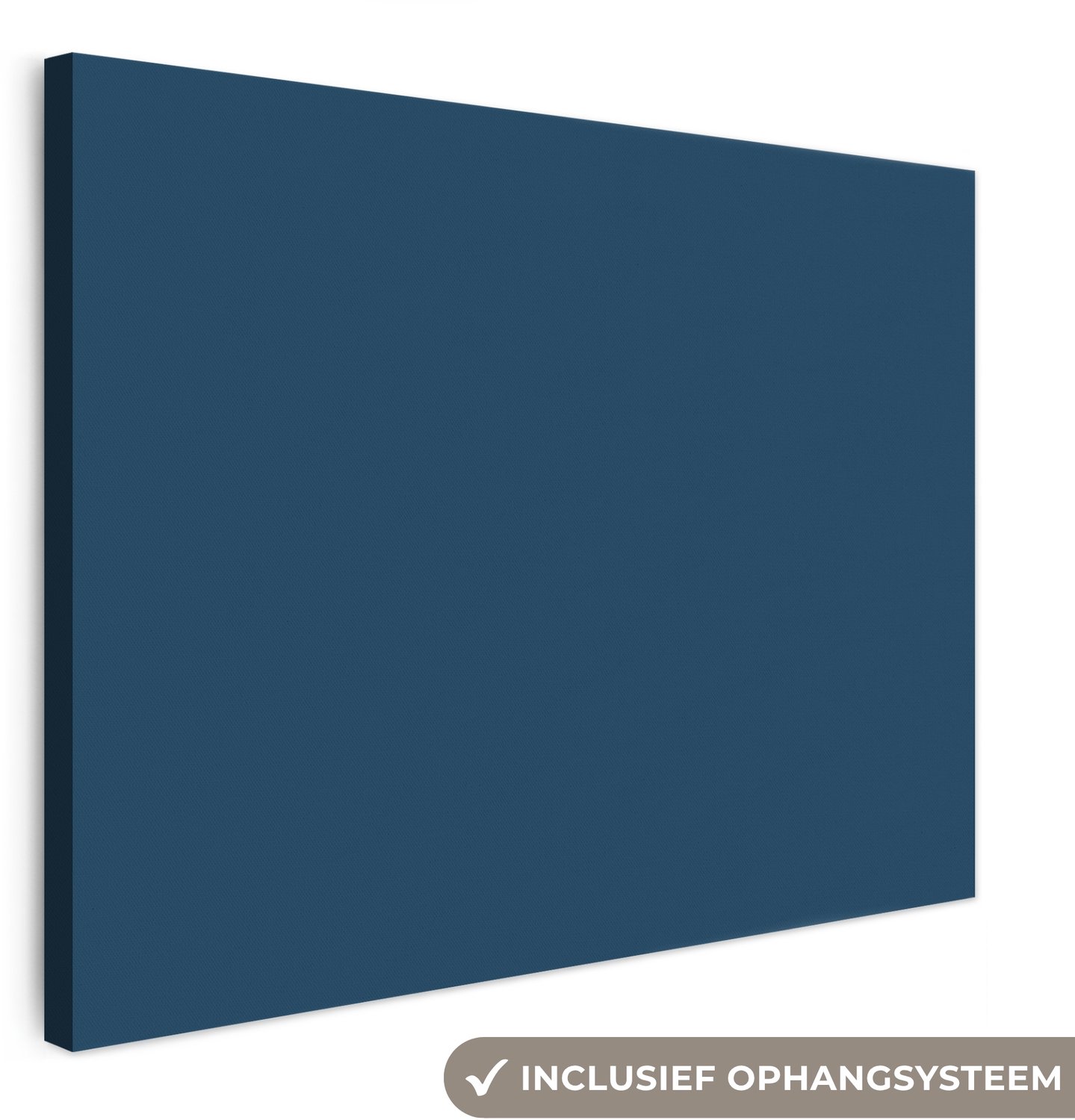 Canvas schilderij 100x70 cm - Exclusieve wanddecoratie Deep - Ocean - Blauw - Muurdecoratie woonkamer - Slaapkamer decoratie - Kamer accessoires - Schilderijen op canvas