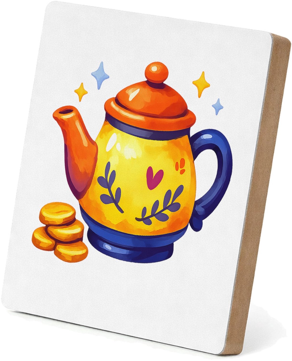 Mr Cadeautjes MDF staande fotolijst 15,2 x 15,2 - design Motiverende spaarprint met een frisse ochtendlook en een kle | cadeau Wit