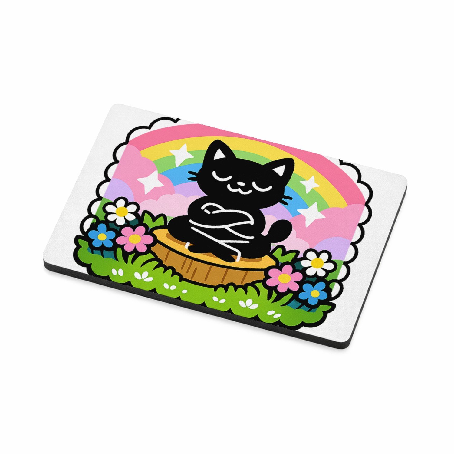 Mr Cadeautjes MDF magnetische fotolijst 7,5 x 5 - design Een vrolijke, assertieve stickerstijl met een andere houding | cadeau Wit