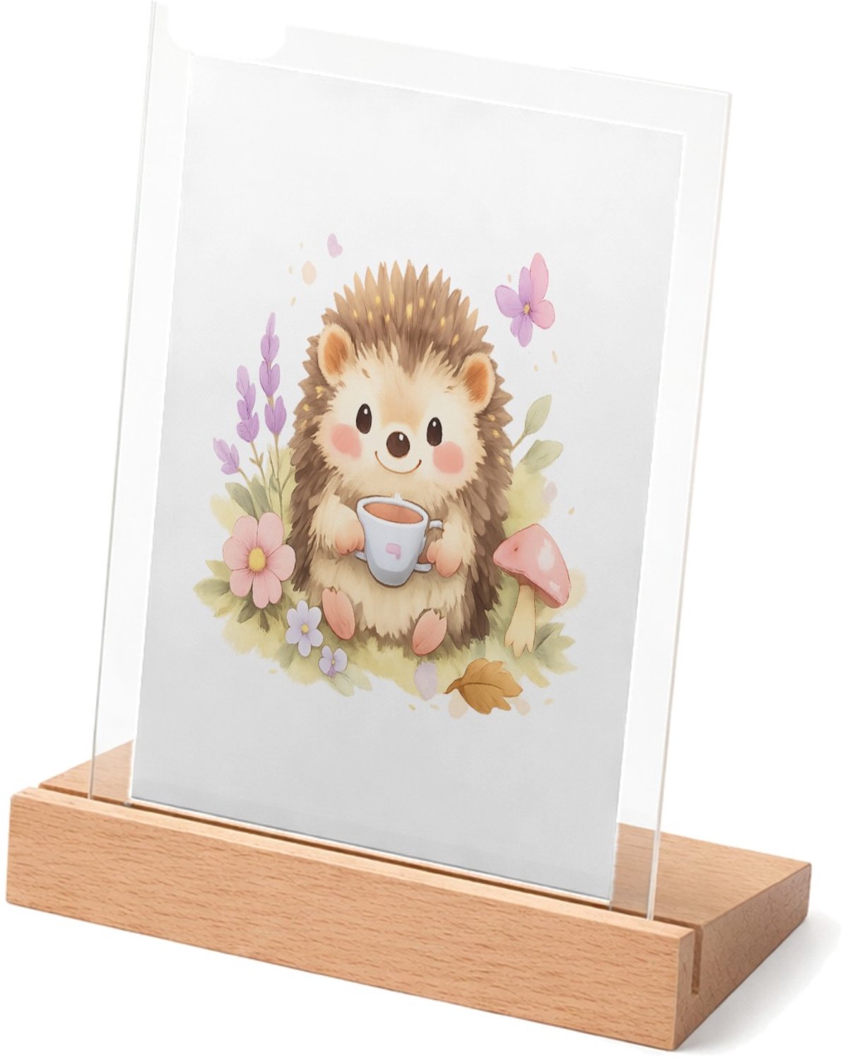 Mr Cadeautjes Glasframe met vaste tekst - design Landelijke grap met een vrolijk dier en een korte, plagerige | cadeau Wit
