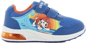 Paw Patrol - Schoenen voor jongens met lichtjes - Chase en Marshall Sneakers voor kinderen met klittenband - Lichtgevende kindersneaker - Maat 28 - Blauw
