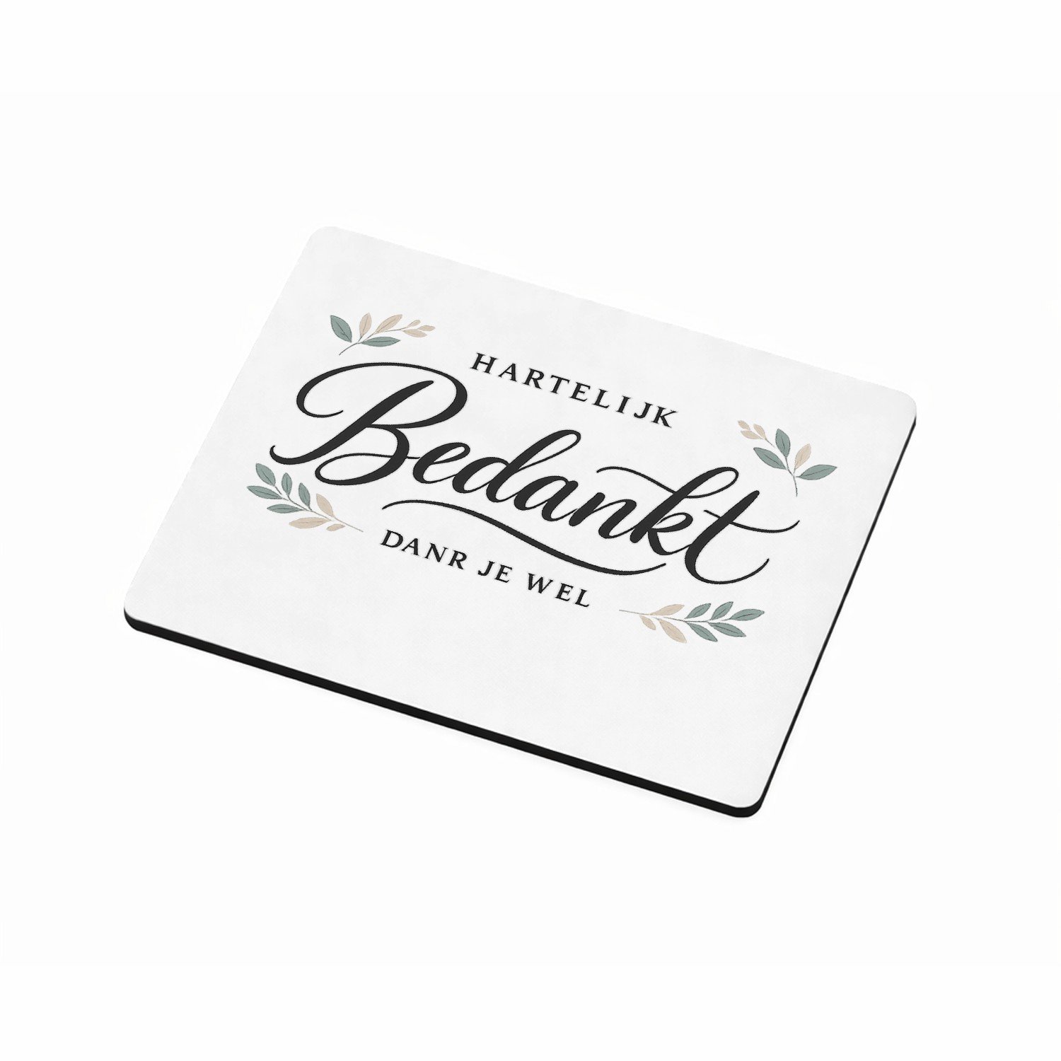 Mr Cadeautjes MDF magnetische fotolijst 9 x 7 - design Een krachtige waarderingsposter met botanische omlijsting ro | cadeau Wit