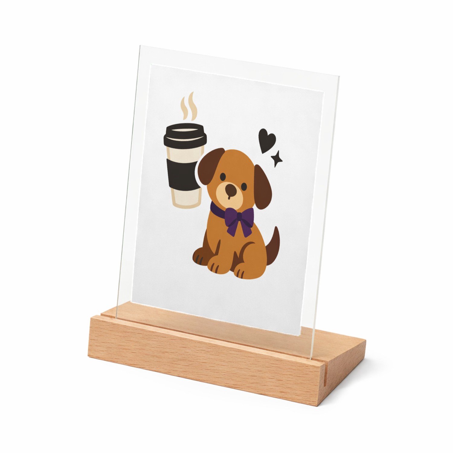 Mr Cadeautjes Glasframe met vaste tekst - design Cadeauprint rond een alledaagse luxe met een minimalistische | cadeau Wit
