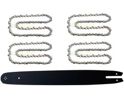 45 cm / 1,3 mm / 3/8" / 62 DL zaagblad + 4 kettingen voor Greenworks Pro 80V Max