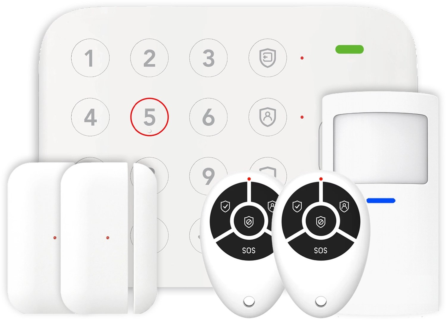 ShieldLink® Lite Alarmsysteem – Startset – Draadloos & Uitbreidbaar – Met App – Zonder Abonnement