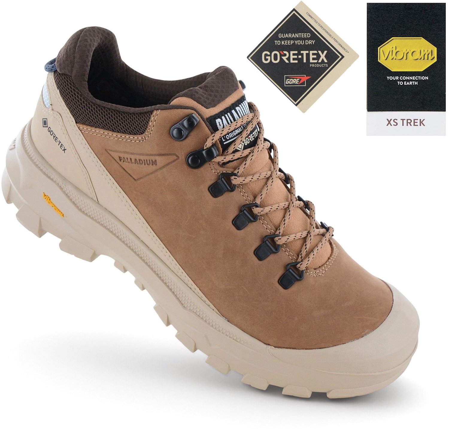 Palladium Pallarider Lo GTX GORE-TEX Heren Outdoor Schoenen 79574-252-M Bruin