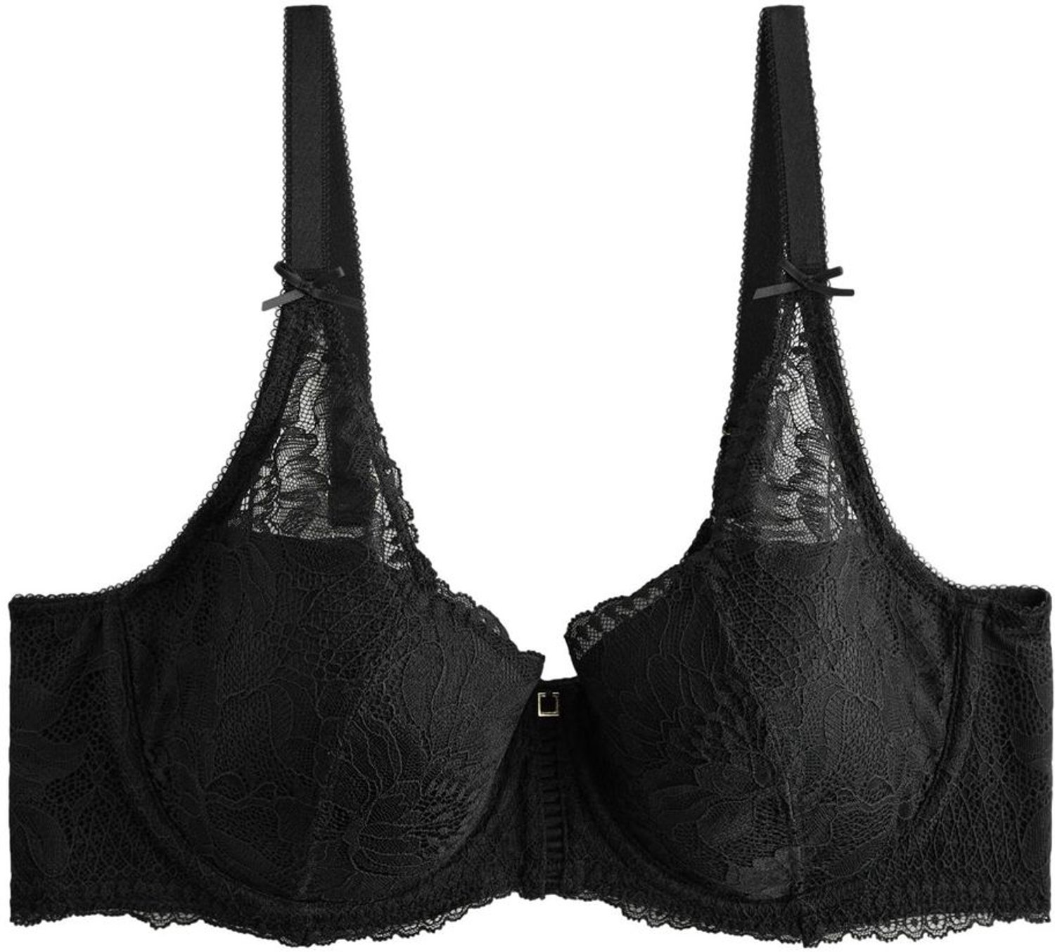 Next Dames - Kanten DD+ balkonbeha met vulling - Zwart Black