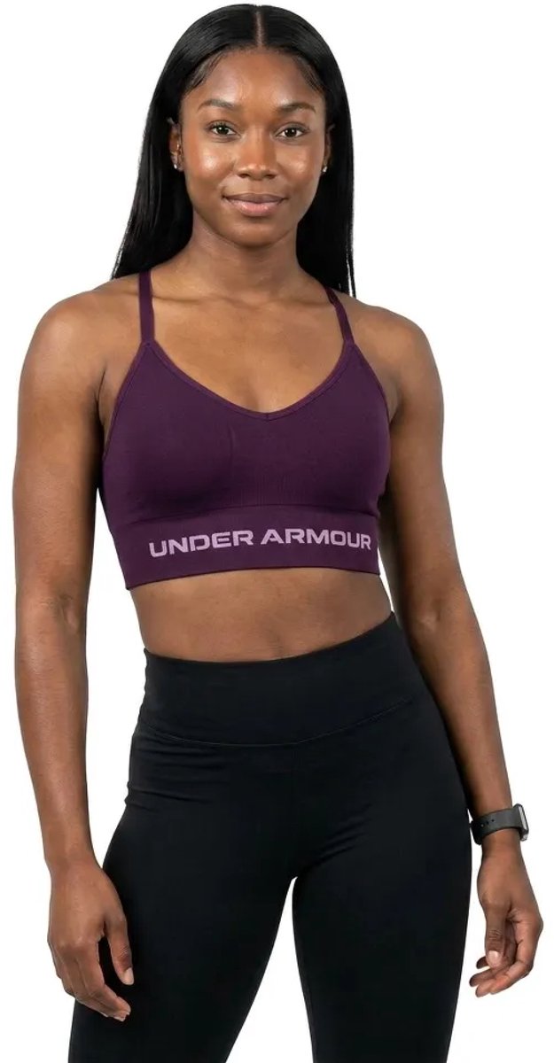 Under Armour Vanish Seamless Sportbeha Met Lage Impact Paars S Vrouw