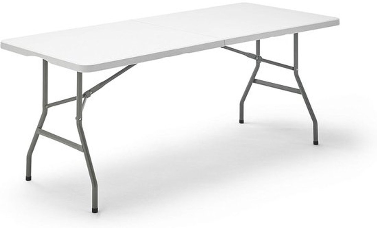 Multifunctionele Draagbare Klaptafel in Wit - Handige Opbergbare Tafel met Afmetingen 180 x 70 x 74 cm