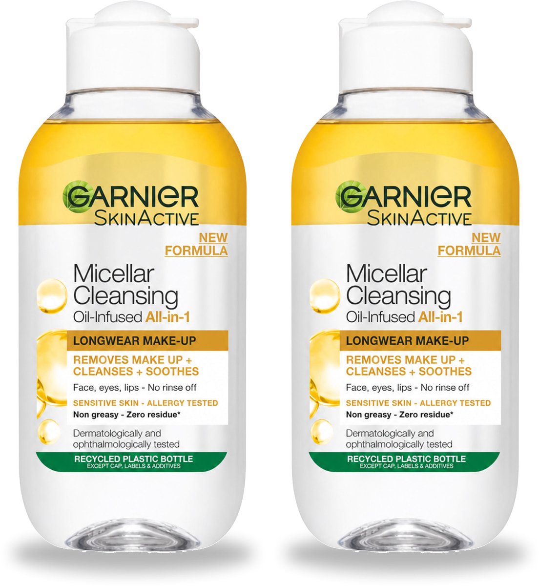 2 x Garnier - Micellair Reinigingswater - Olie - 100 ml - Bulkverpakking - 2 stuks