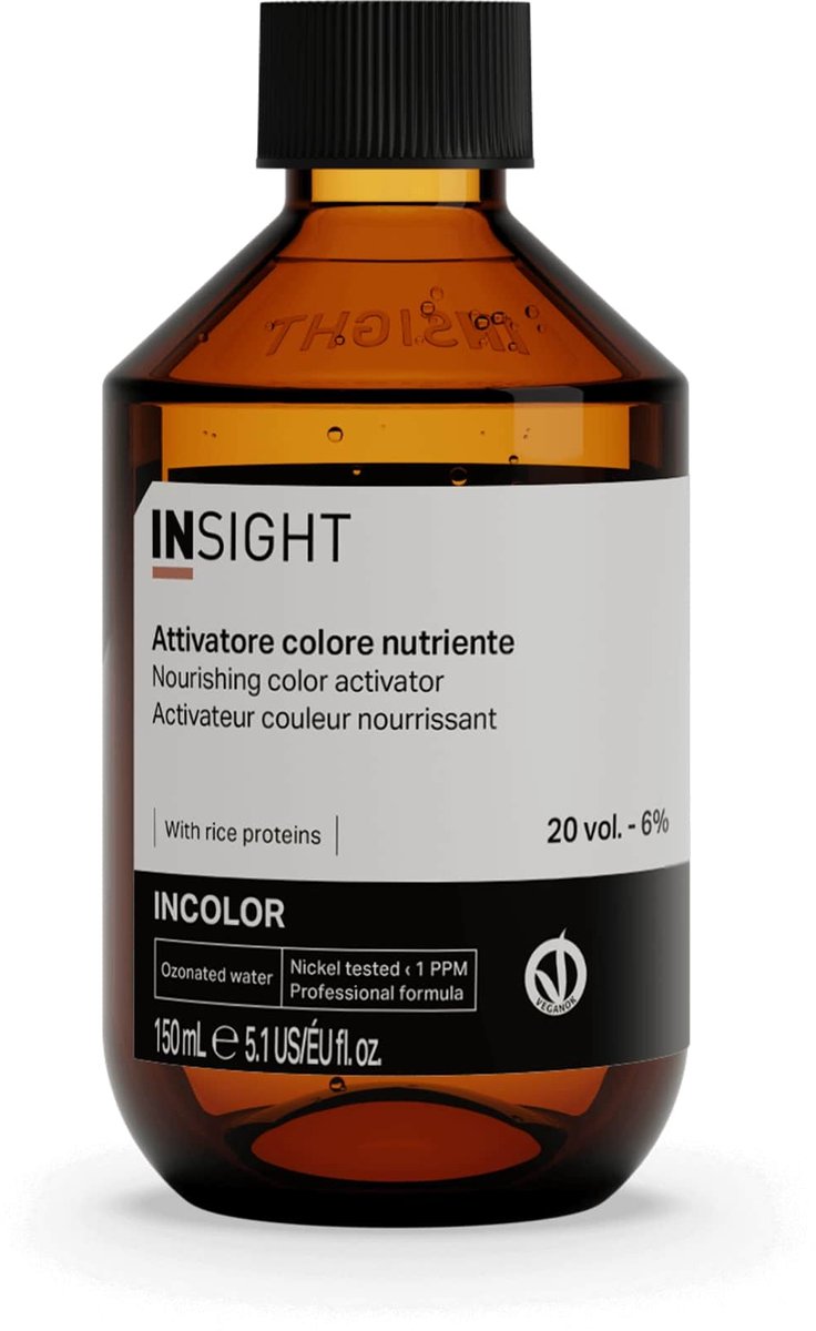 Insight Incolor Voedende Kleuractivator 20 Vol 6% 150 Ml - Haarverf Ontwikkelaar - Professionele Oxidatiecrème - Egale Kleur - Glanzend Haar
