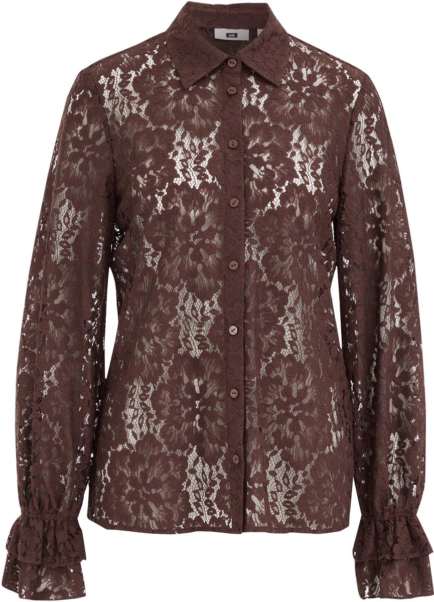 WE Fashion Dames blouse van kant