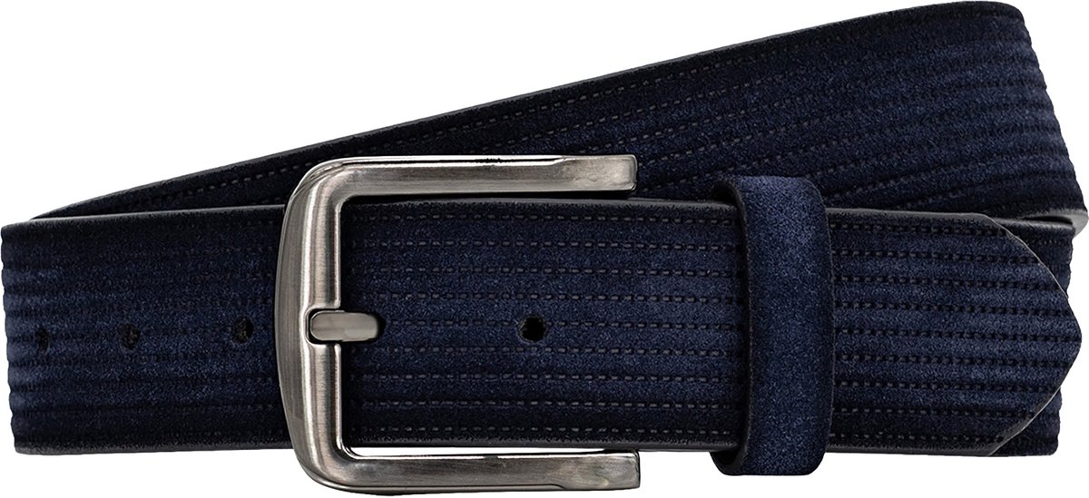 LINDENMANN leren heren riem - marine