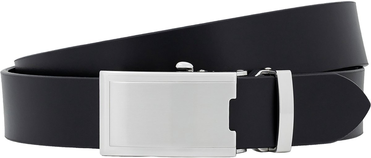 LINDENMANN leren heren riem - zwart