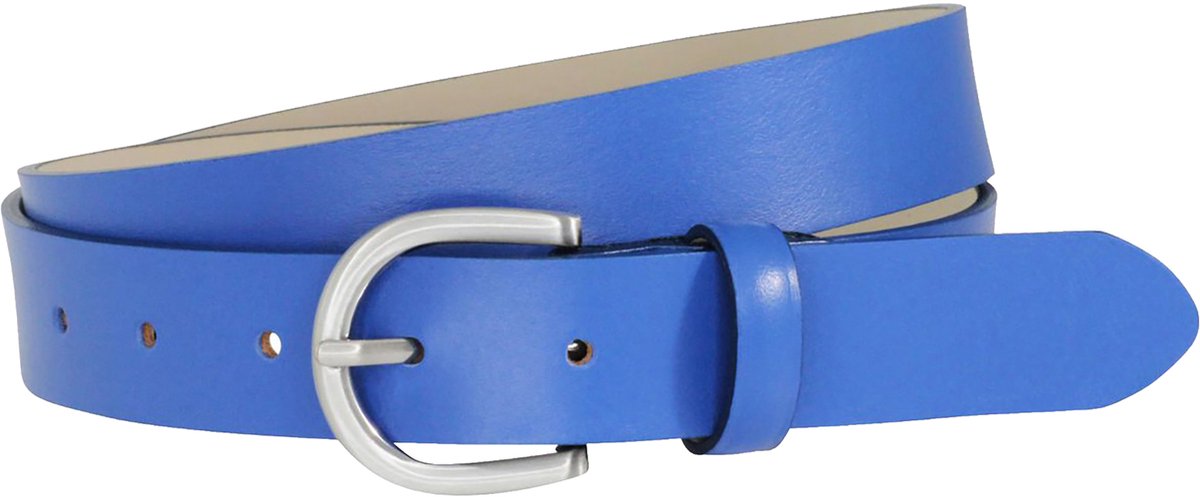 LINDENMANN dames leren riem - royalblauw