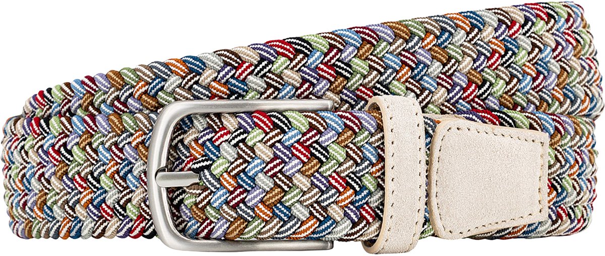 LINDENMANN leren heren riem - multicolor