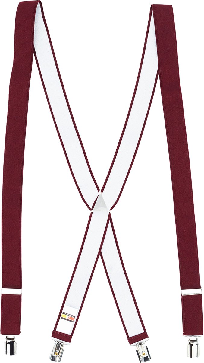 LINDENMANN heren bretels X-vorm - bordeaux