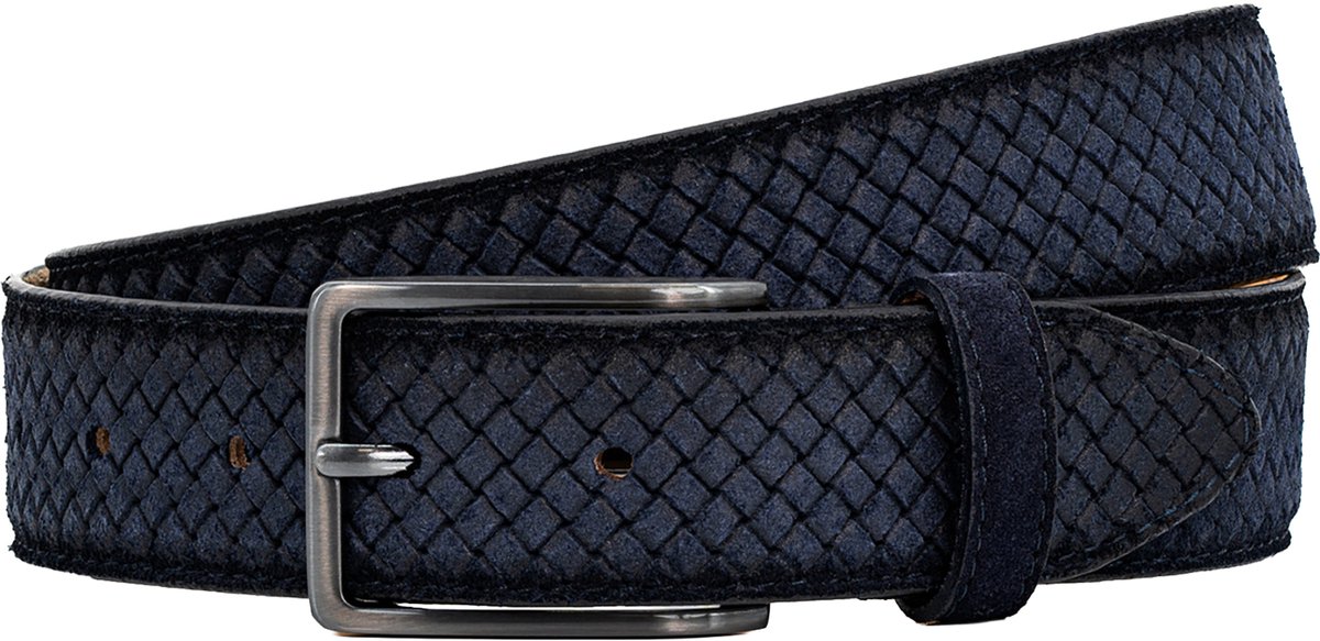 LINDENMANN leren heren riem - marine