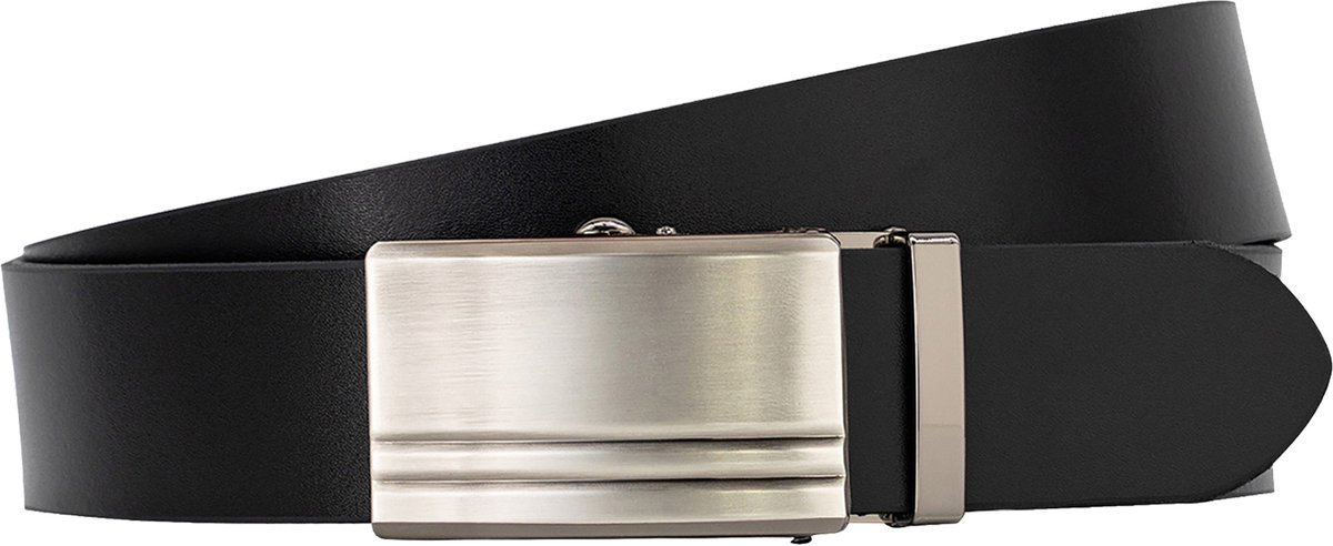 LINDENMANN leren heren riem - zwart