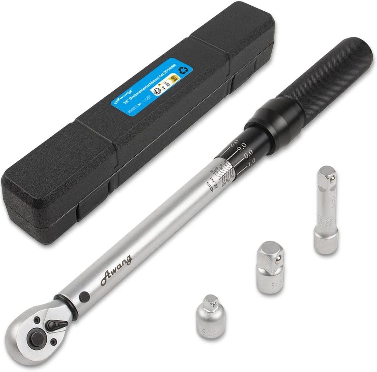 Digitale momentsleutel - Zilver - 20-140 Nm - Cr-V Staal - Voor Auto, Motorfiets en Fiets