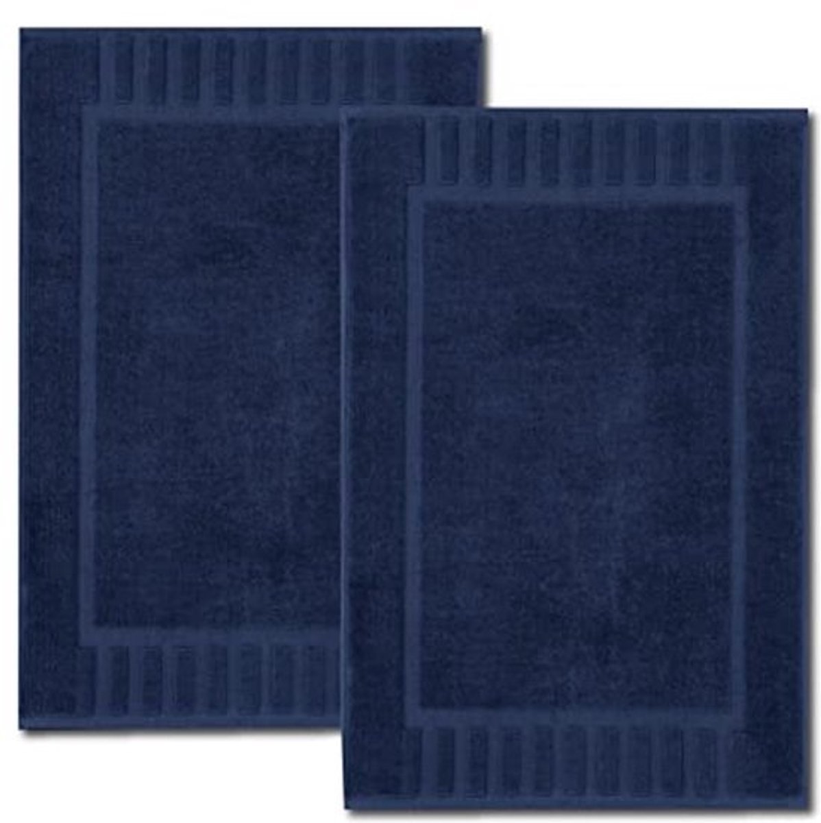 Witte katoenen badmatten - Wasbare hotel kwaliteit badmat set - 100% katoen - 2-pack 22x34 inch