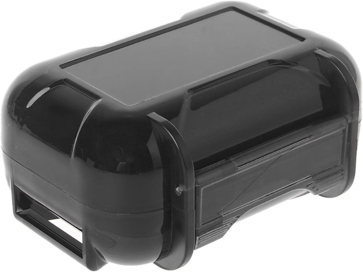 Oortelefoonhoesje, ABS-hars, harde opbergdoos, multifunctionele beschermhoes voor oordopjes, in-ear monitor, zwart