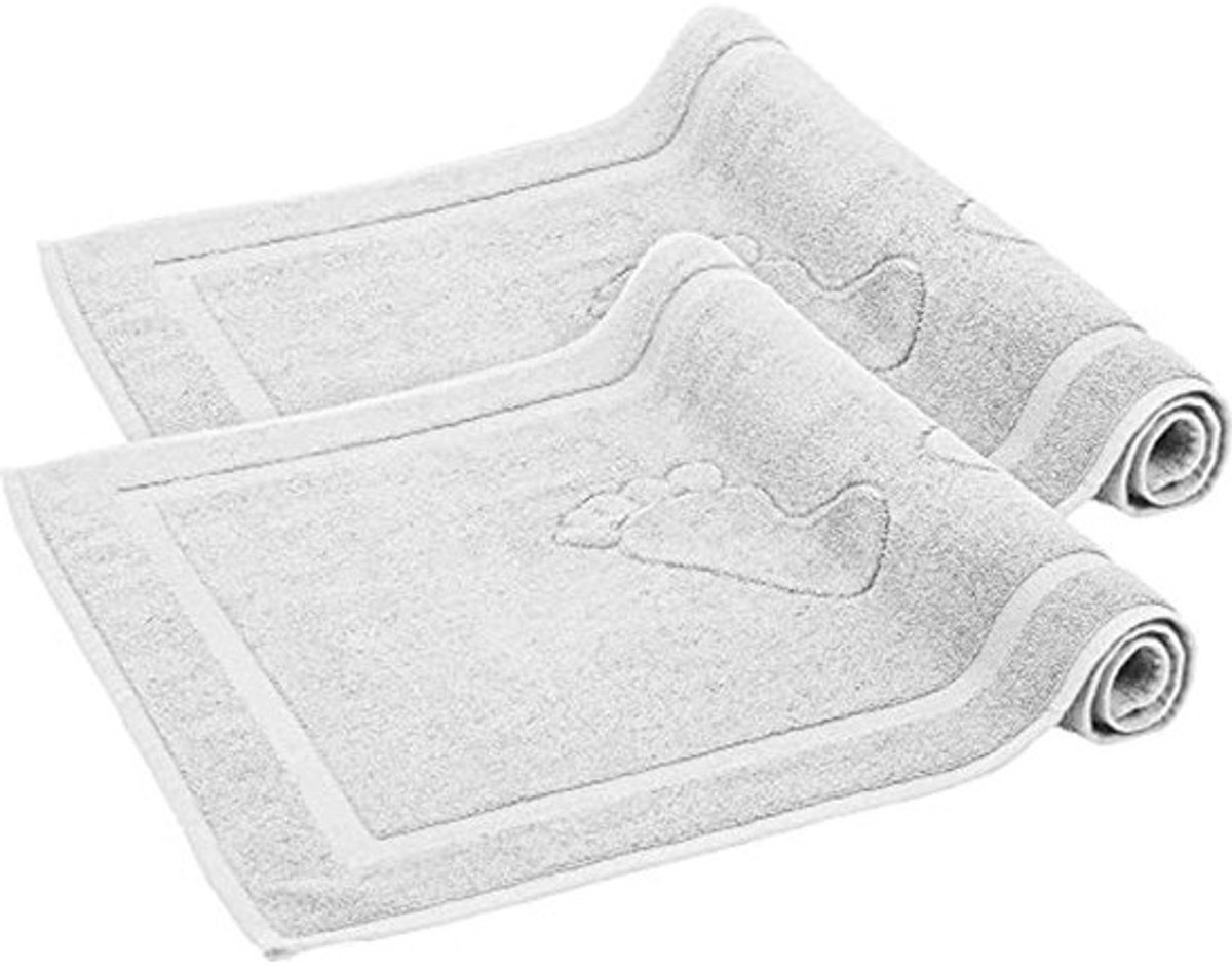 Zachte en Absorberende Badmat Set van 2 - Hotelkwaliteit - 50x80 cm - 100% Katoen