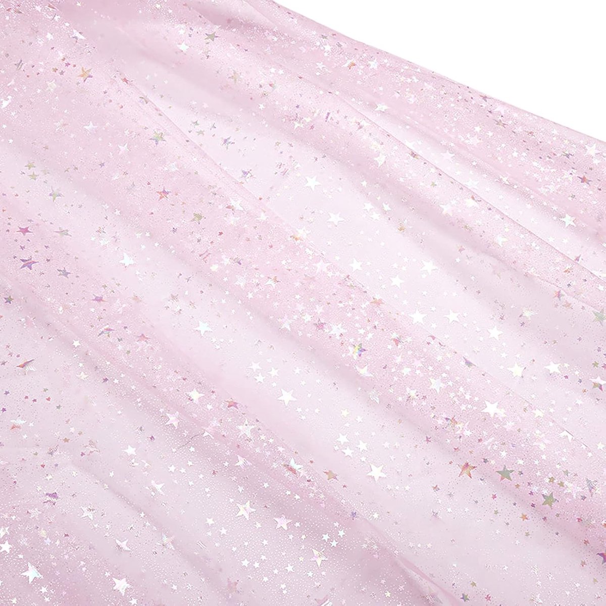 Stof, glitter-tule stof, 160 cm breed, per meter, decoratieve stoffen voor kleding en doe-het-zelf decoratie, geschenkverpakking, bruiloft, feestdecoraties