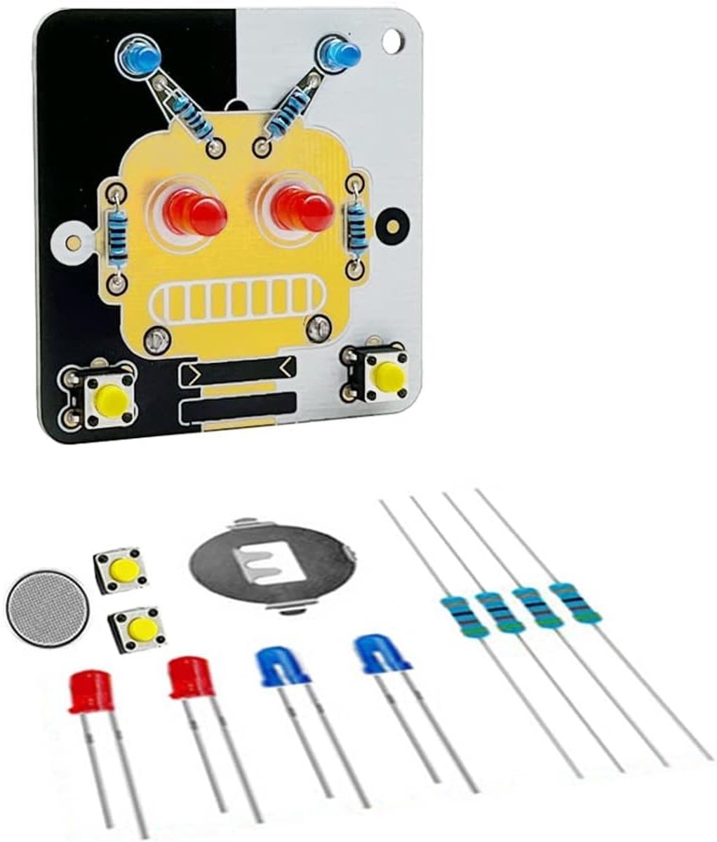 Soldeer Oefening Projecten DIY Elektronica Kits Circuitbord Trainingsbord met Batterij voor Beginners, Studenten en DIYers